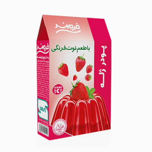 ژله توت فرنگی