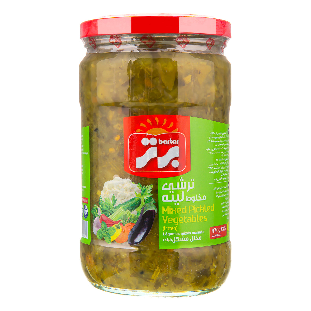 Bartar Mixveg Pickle Litteh 670g
