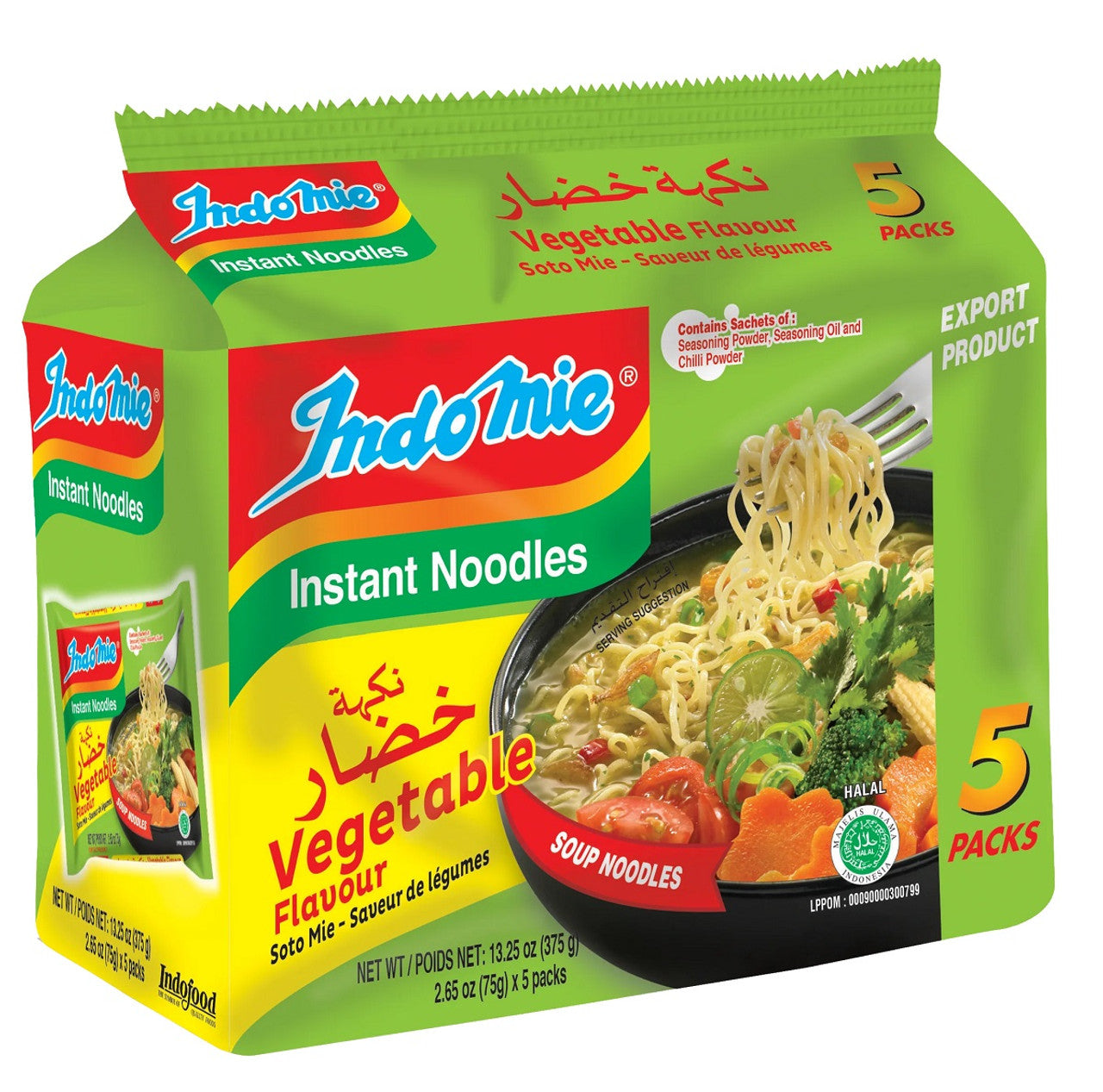Indomie Noodle Vegtetable 5pc