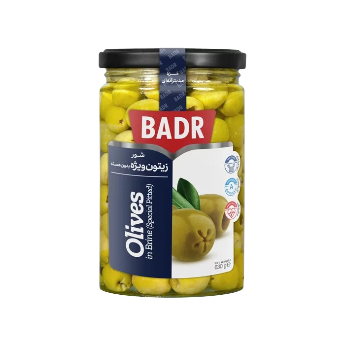 Badr Olive Pitted Pickled 630g