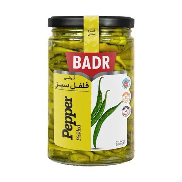 Badr Green Pepper Pickled 570g