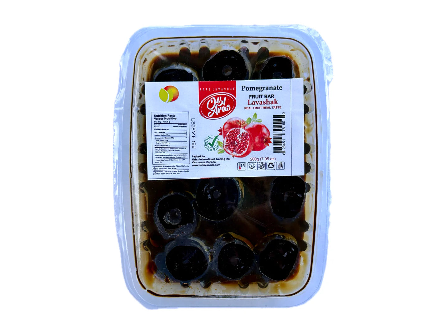 Aras Pomegranate Fruit Bar 200g