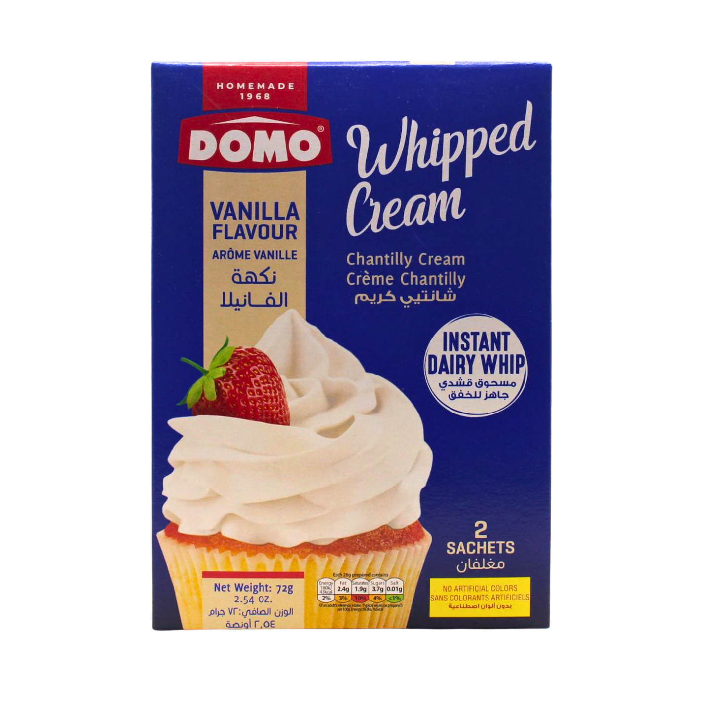 خامه فرم گرفته با طعم وانیل - ۷۲ گرم