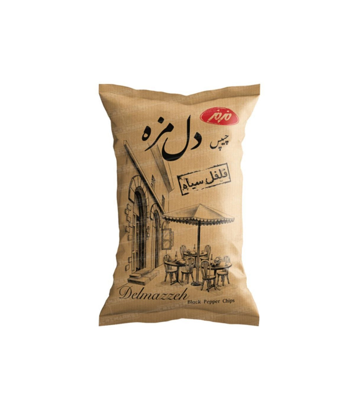 Del Maze Potato Chips Black Pepper 90g