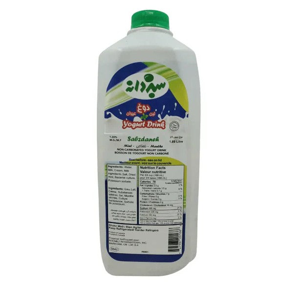 Sabzdaneh Yogurt Drink 1.89L