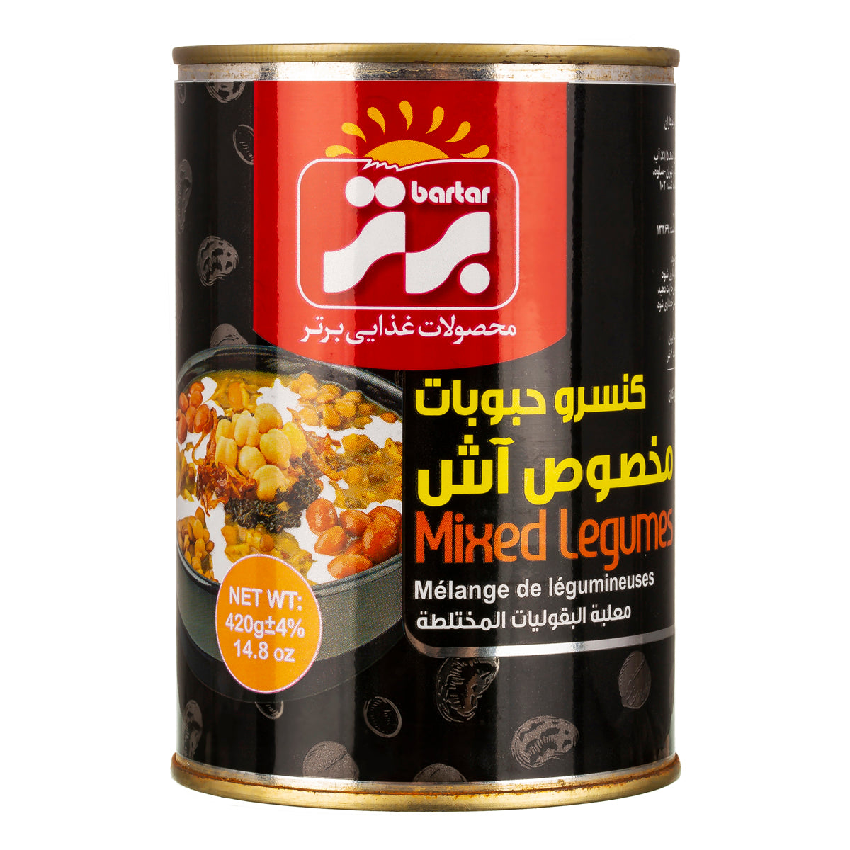 Bartar Canned Mixed Legumes (Ash) 420g