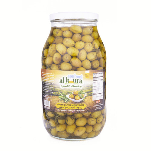Al Koura Green Olives W Thyme 3kg