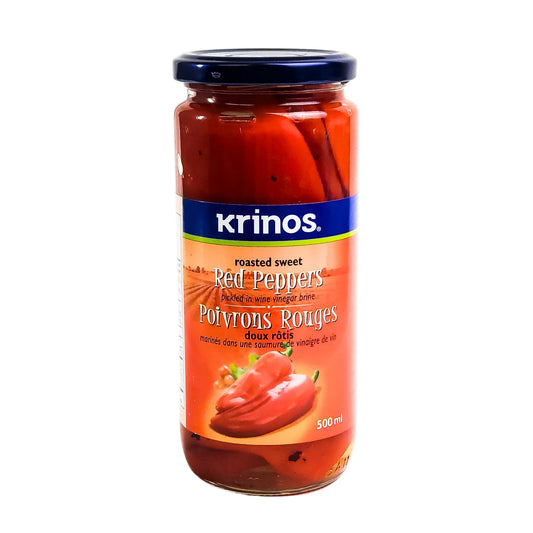 Krinos Red Peppers Roasted 500ml
