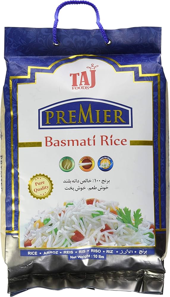Taj Premier Basmati Rice 10lb