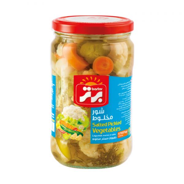 ترشی سبزیجات شور ۶۷۰ گرم