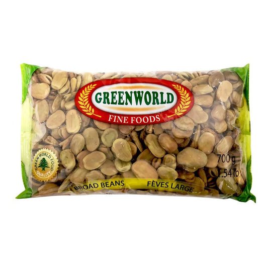 Green World Split Large Broad Beans 700g