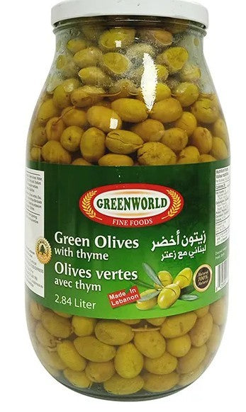 Green World Green Olives Zatar 2.84L