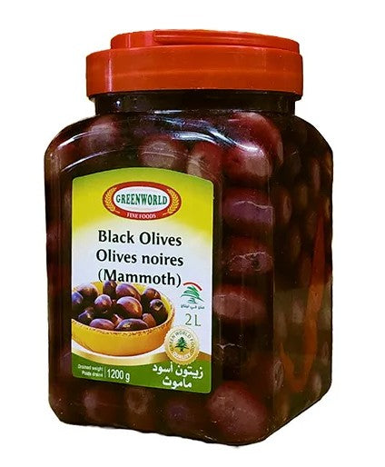 Green World Black Olives Mammoths 2L