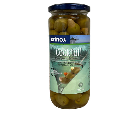 Krinos Green Olive Cocktail 500ml
