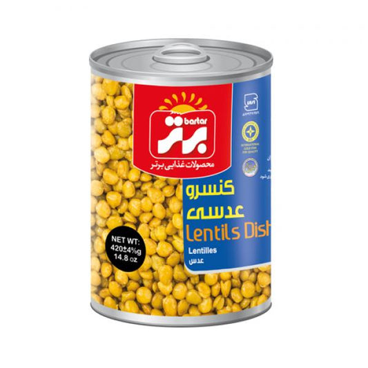Bartar Canned Lentils (Adas) 420g