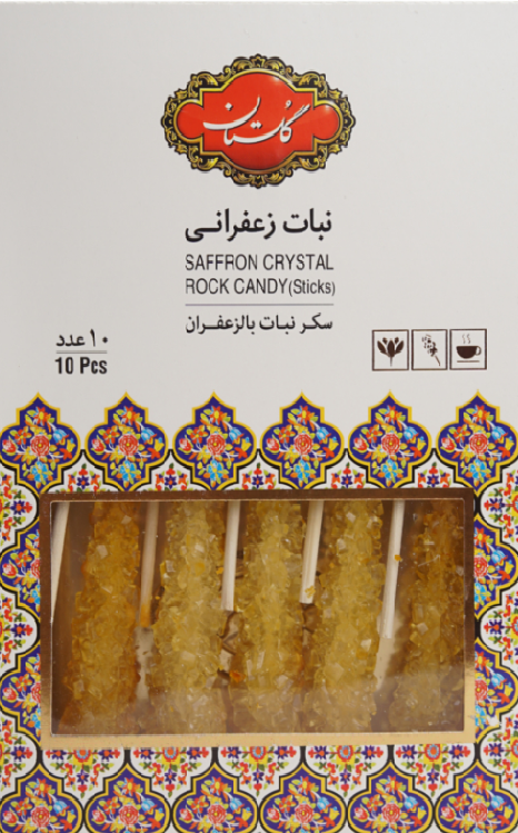 Golestan Saffron Rock Candy 10pc