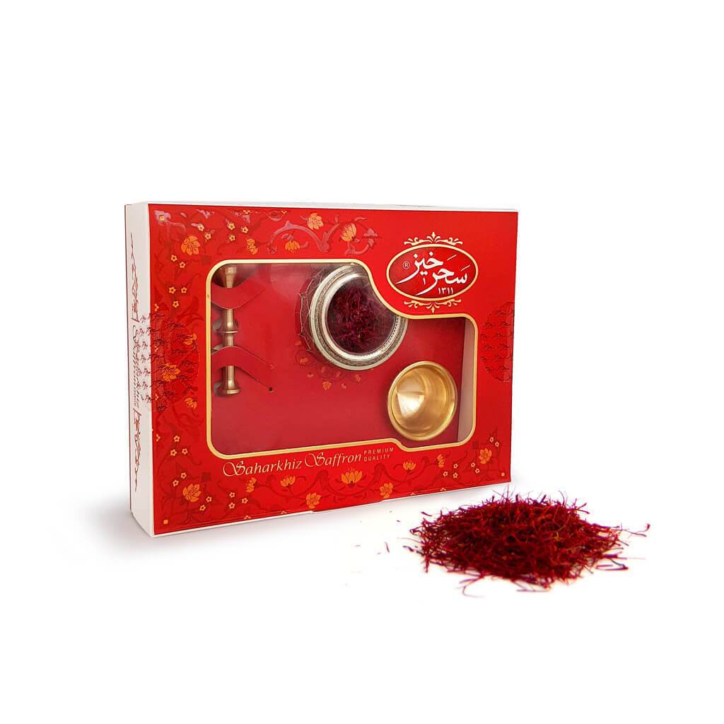زعفران با هاون/دسته هاون ۱ گرم