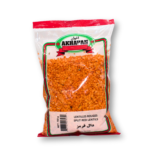 Akhavan Split Red Lentil 750g