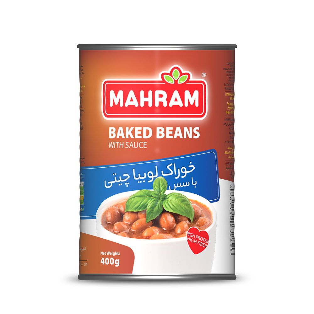 خوراک لوبیا پخته شده در سس