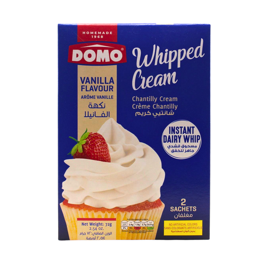 Domo Vanilla Flavour Whip Cream 72g