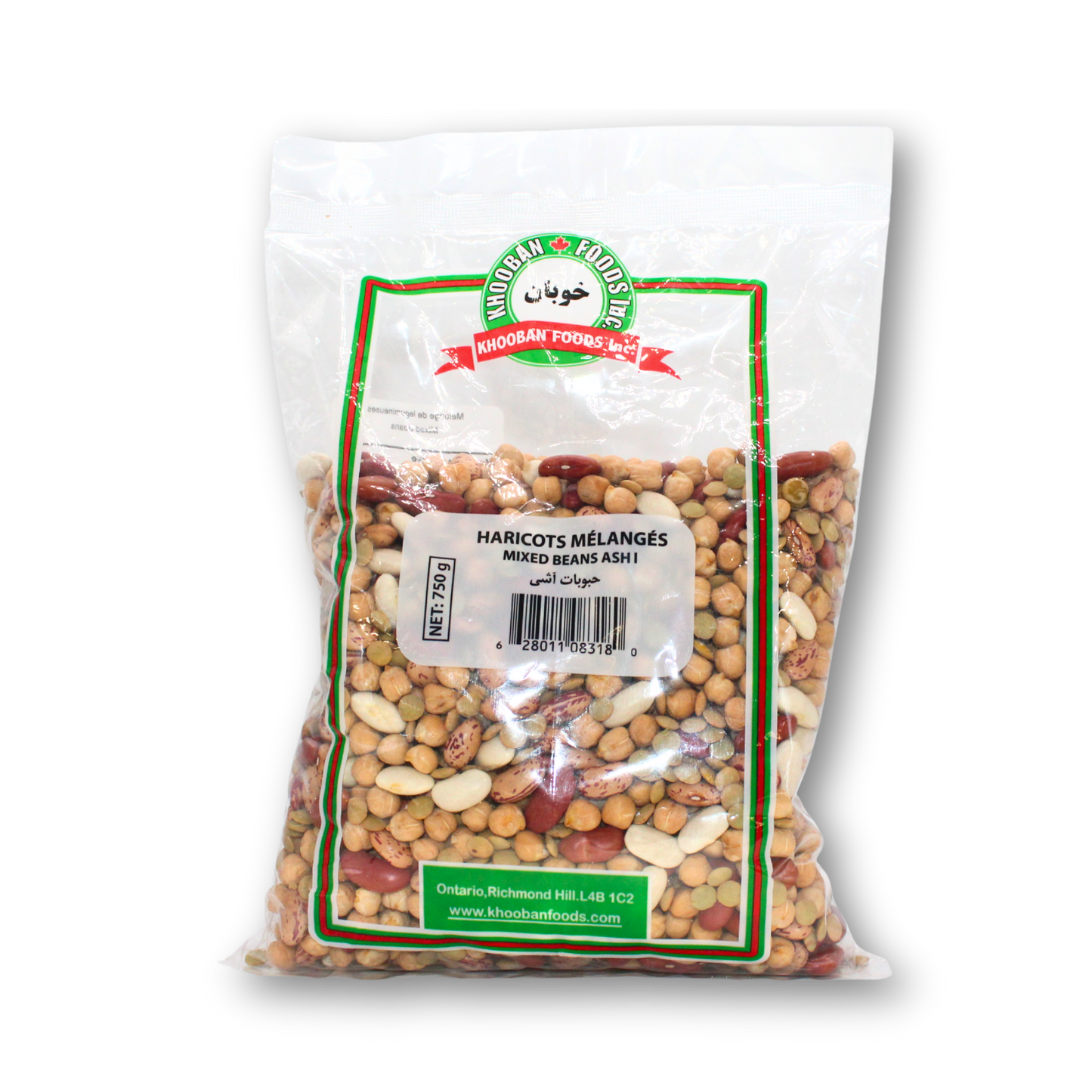 Khooban Mixed Beans Ashi 750g