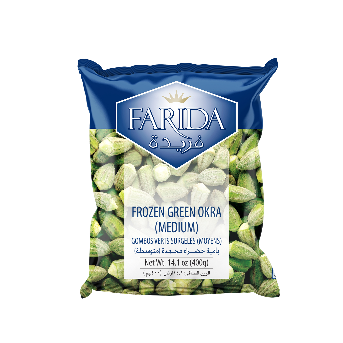 بامیه سبز منجمد (متوسط) ۴۰۰ گرم